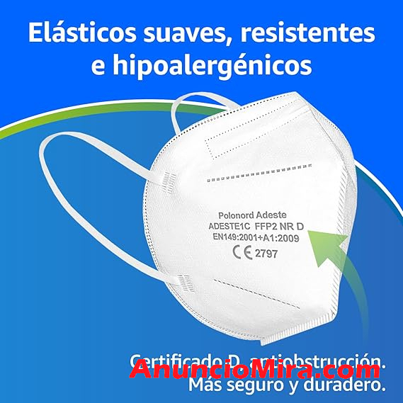 Mascarillas FFP2 baratas 50 - 100 unidades